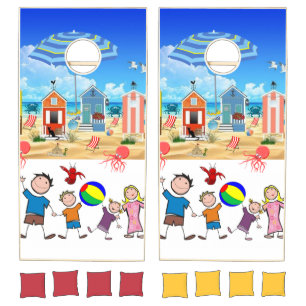 Cornhole Set Summer Beach House Fun