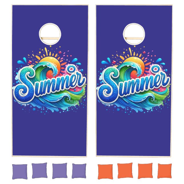 Cornhole Set- Summer Party Game Set. (Set)