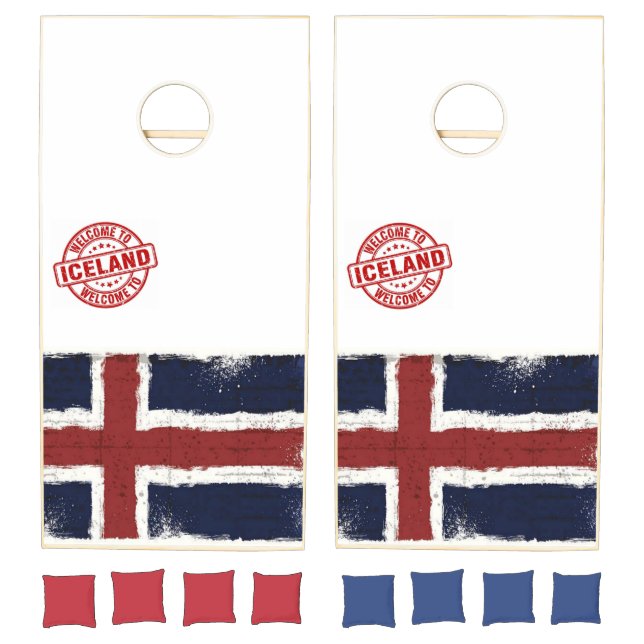 Cornhole Set Welcome to Iceland (Set)
