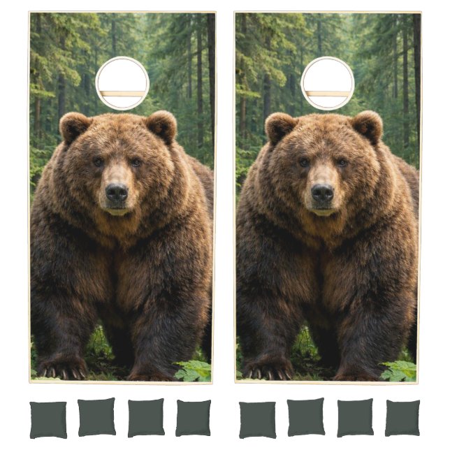 Cornhole Set Wildlife Big Bear  (Set)