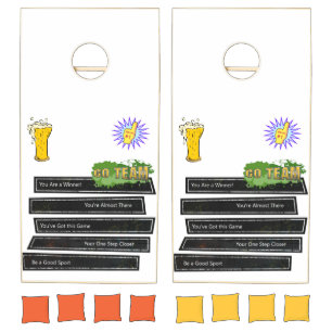 Cornhole Set Winner Beer Go Team