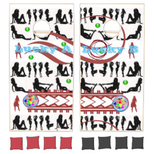 Cornhole Set Women Dancing