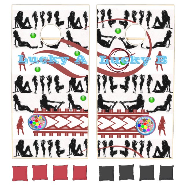 Cornhole Set Women Dancing (Set)