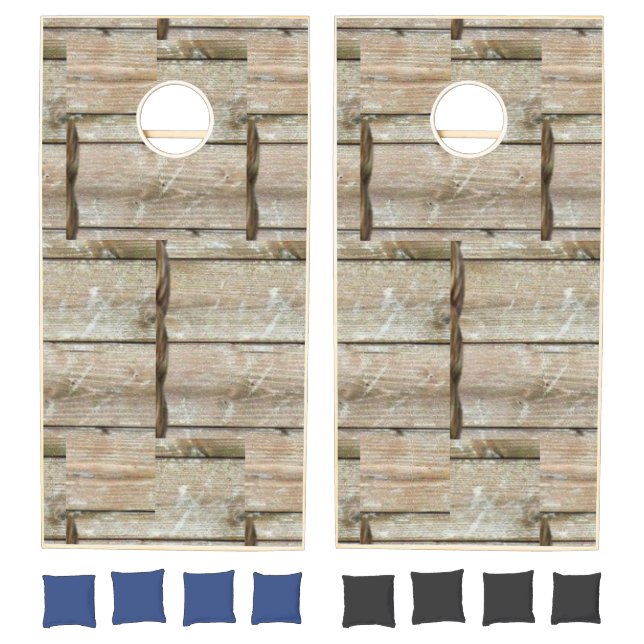 Cornhole Set Wood Rope (Set)