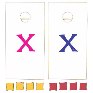 Cornhole Set X Pink Blue