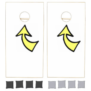 Cornhole Set Yellow Arrow