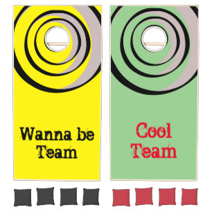 Cornhole Set Yellow Green