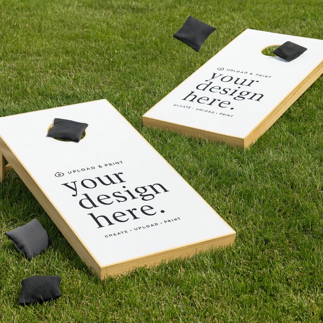 Cornhole Set Your Design Upload (Versatile cornhole set for business events, weddings, special occasions, gifting & more!)