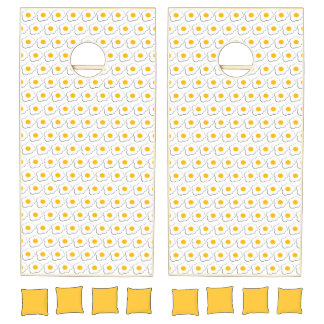 Cornhole Sets Yellow White Eggs 