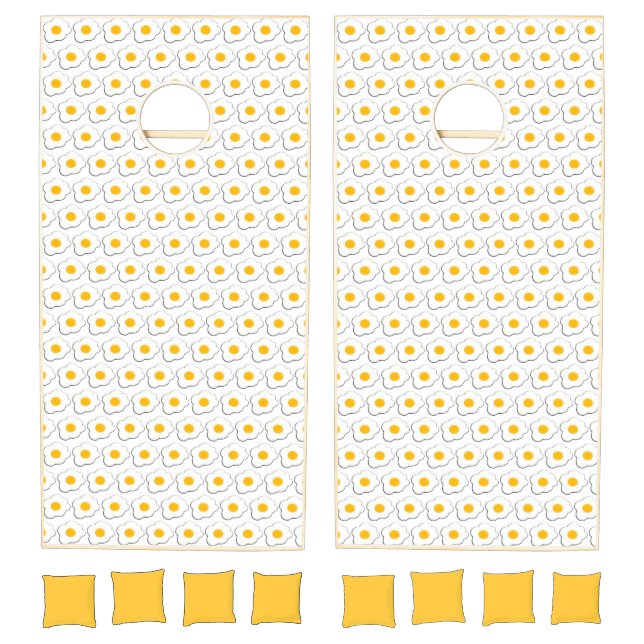 Cornhole Sets Yellow White Eggs  (Set)
