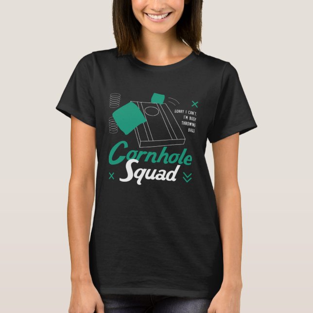 Cornhole Squad Wilderness Ironic Saying T-Shirt (Front)