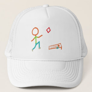 Cornhole Stickman Trucker Hat