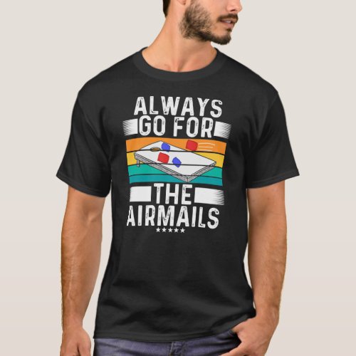 Cornhole Vintage Airmail Tossing Throwing T_Shirt