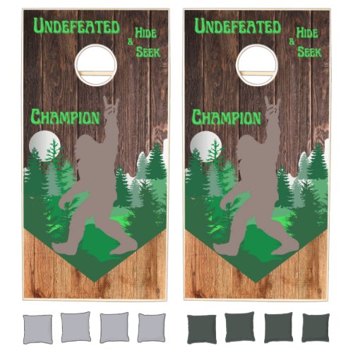 Cornhole Wood Board Game Set with Bean Bags