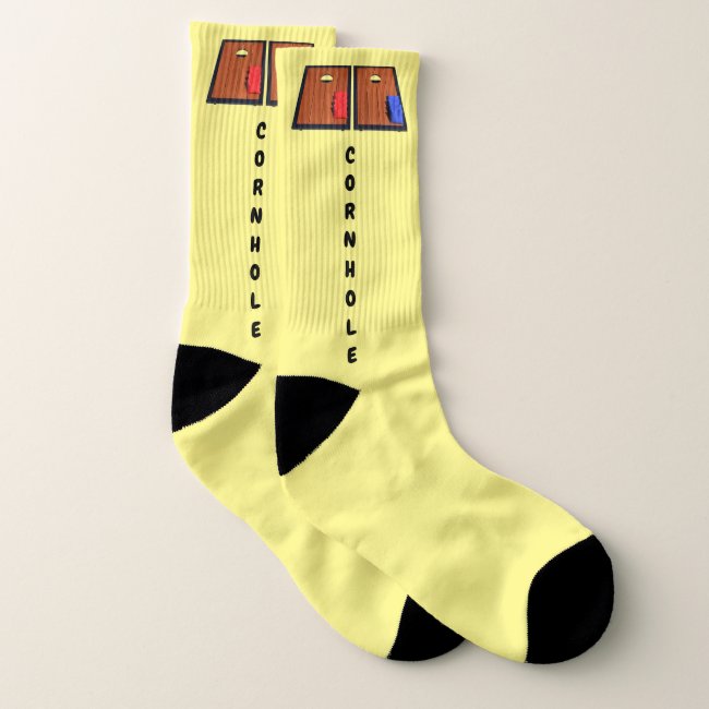 Cornhole Yellow Socks