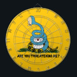 Cornholio Are You Threatening Me Beavis & Butthead Dart Board<br><div class="desc">Don't tread on TP. Great mashup parody design.</div>
