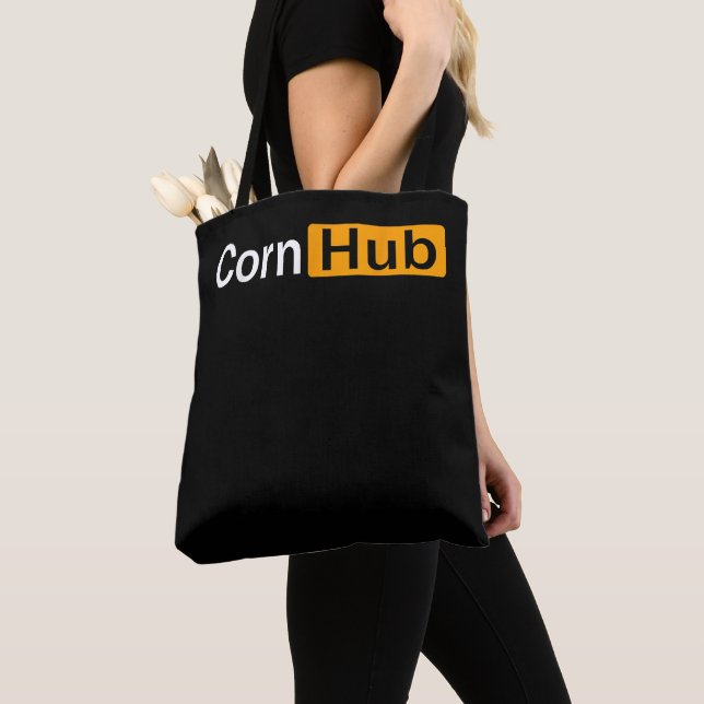 Cornhub Cornhole Cornholer  Tote Bag (Close Up)