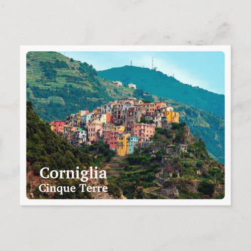 CORNIGLIA _ Cinque Terre _ Italy _ PANORAMA Postcard