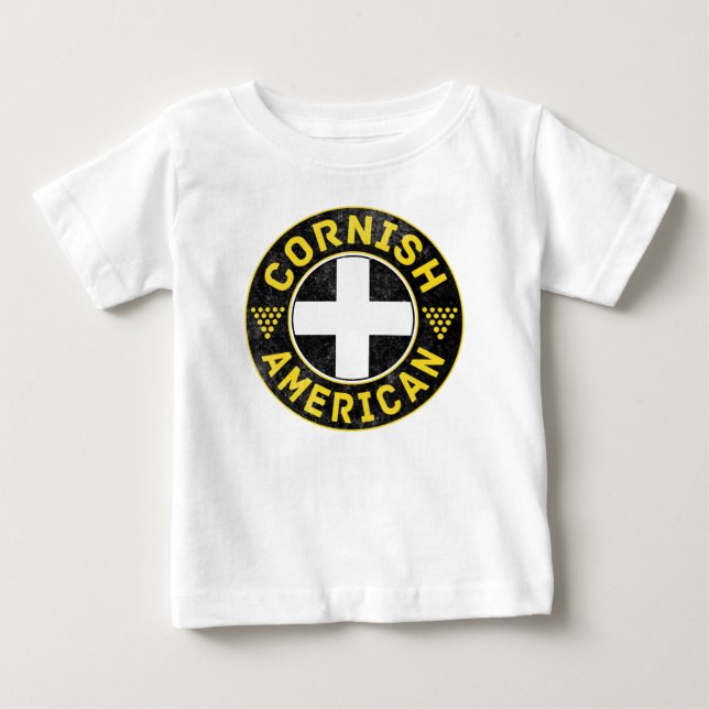 Cornish American Flag Baby T-Shirt (Front)