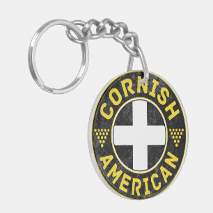 Cornish American Flag   Keychain