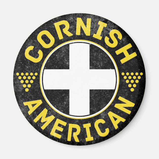 Cornish American Flag Magnet (Front)