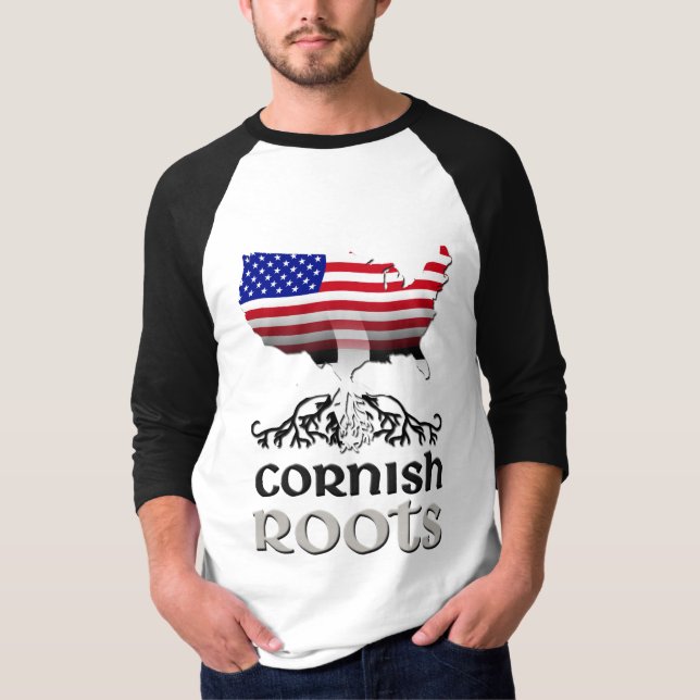 Cornish American Flag T-Shirt (Front)