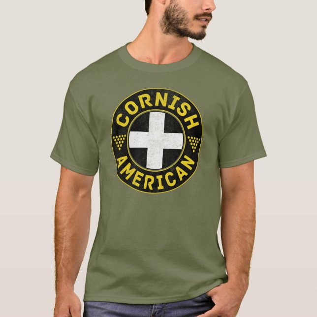 Cornish American Flag   T-Shirt (Front)