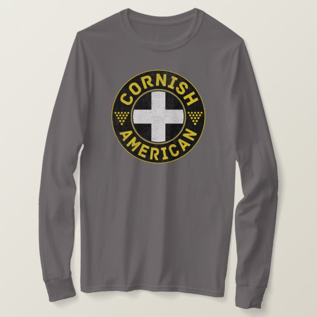 Cornish American Flag T-Shirt (Design Front)