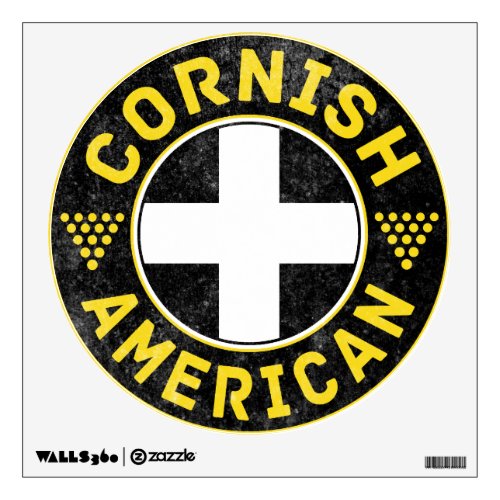 Cornish American Flag Wall Sticker