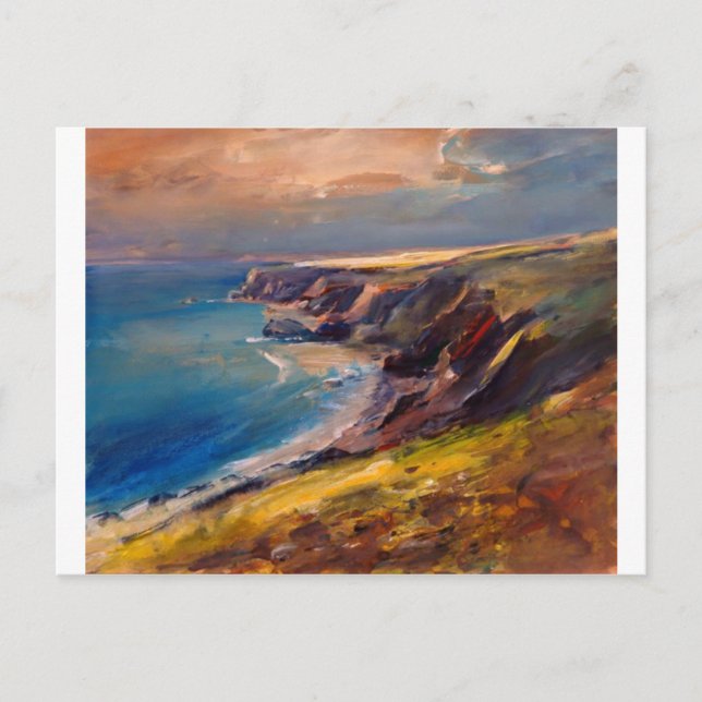 Cornish Coast near Newquay Postcard (Front)