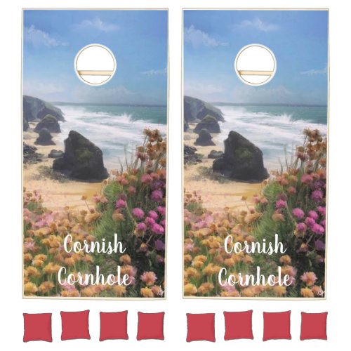 Cornish Cornhole Bedruthan Steps and thrift Cornhole Set