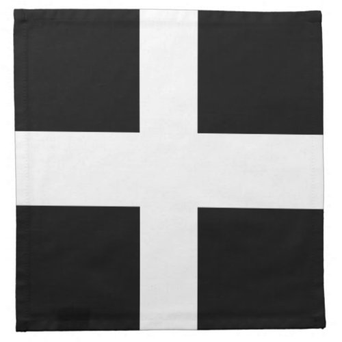 Cornish Flag Cocktail Napkins Cloth
