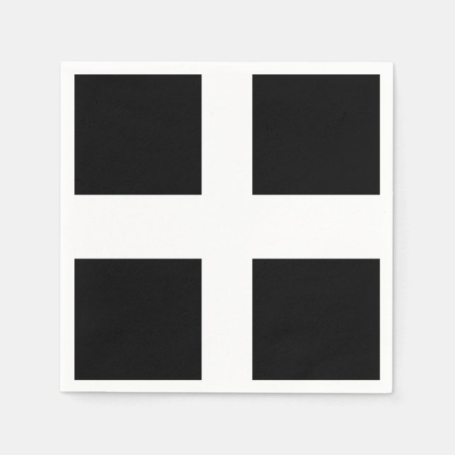 Cornish Flag Cocktail Napkins (Standard) (Front)