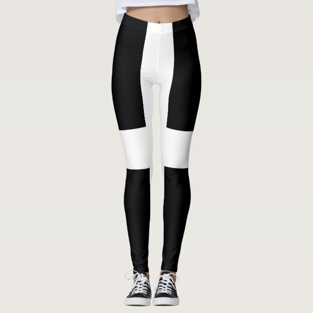 Cornish Flag (Cornwall) (County of England, UK) Leggings (Front)