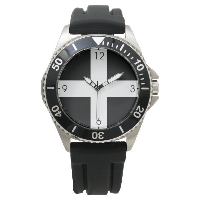 Cornish Flag (Cornwall) (County of England, UK) Watch (Front)