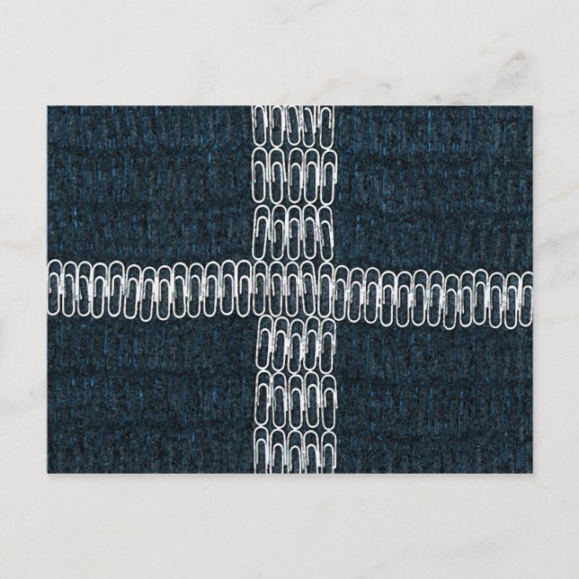 Cornish  Flag of Paperclips Postcard (Front)