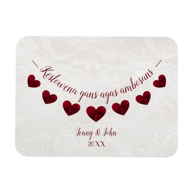Cornish language Congratulations engagement gift Magnet (Horizontal)