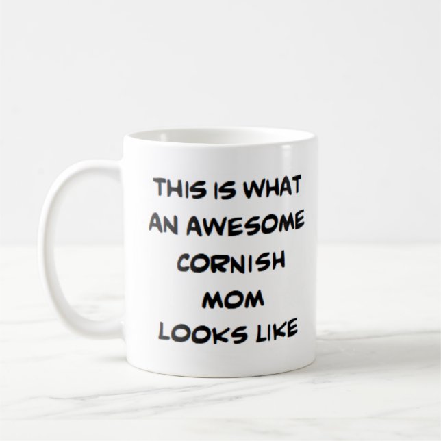 cornish mom, awesome coffee mug (Left)