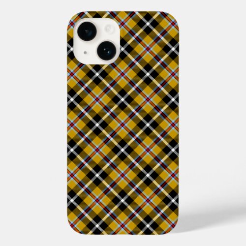 Cornish National Tartan Yellow Black Plaid Case_Mate iPhone 14 Case