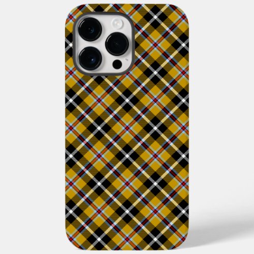 Cornish National Tartan Yellow Black Plaid Case_Mate iPhone 14 Pro Max Case