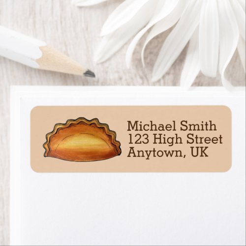 Cornish Pasty UK British Meat Pie Savoury Pastry Label
