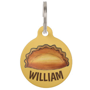 Cornish Pasty UK British Meat Pie Savoury Pastry Pet ID Tag