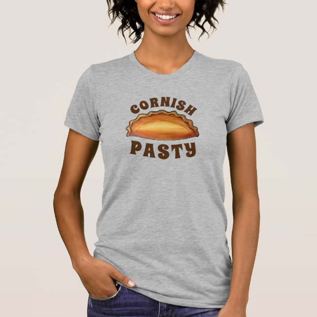 Cornish Pasty UK British Meat Pie Savoury Pastry T-Shirt (Front)
