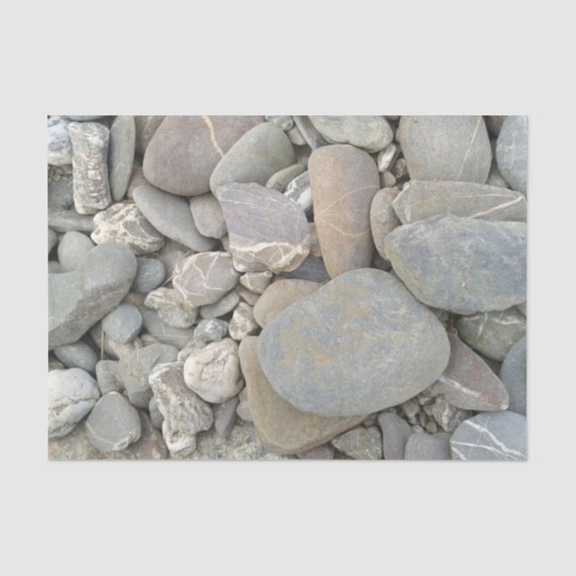 Cornish pebbles tissue paper (Front)