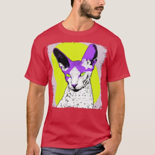 Cornish Rex Art Cat Lover Gift 1 T_Shirt