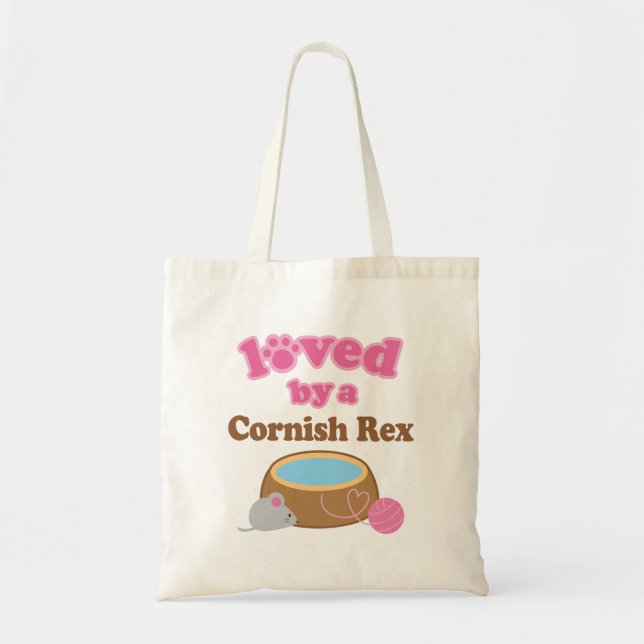 Cornish Rex Cat Breed Loved By A Gift Tote Bag (Front)