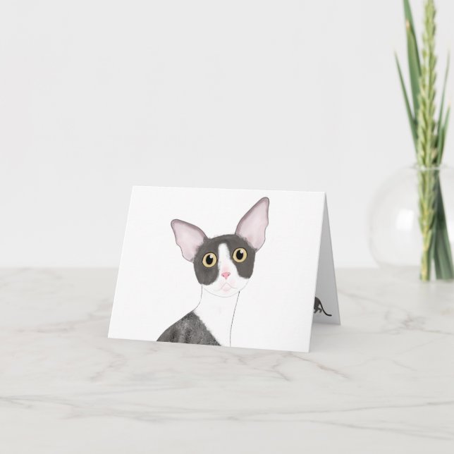 Cornish Rex Greeting Card (Front)