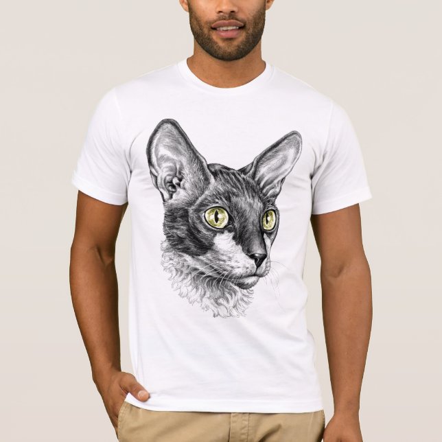 Cornish Rex Sketch T-Shirt (Front)