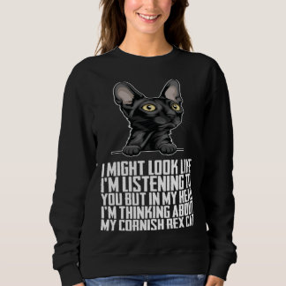 Cornish Rexs  Cornish Rex cat  Cornish Rex mom Sweatshirt