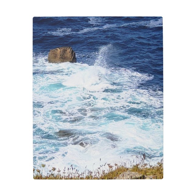 Cornish Sea, metal print (Front)